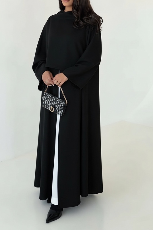 عباية بالشال بتفاصيل مميزة (ref012)